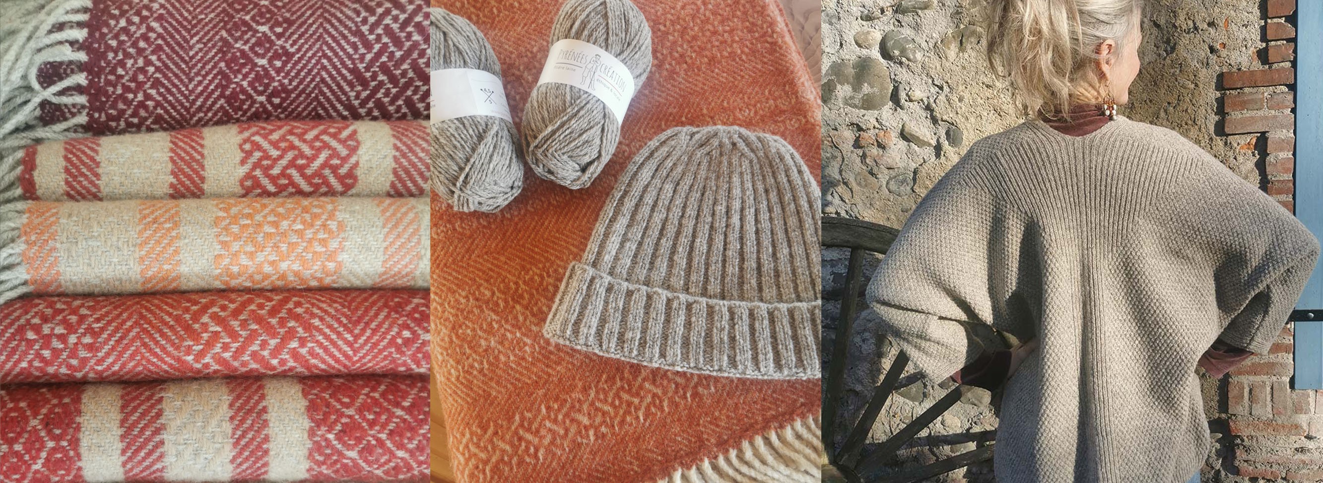 Plaids en laine des Pyr&eacute;n&eacute;es